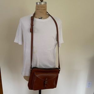 Cognac Patricia Nash Leather Crossbody Bag